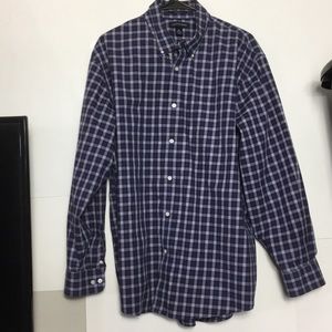 XL Men’s button down Lands End no iron LS shirt
